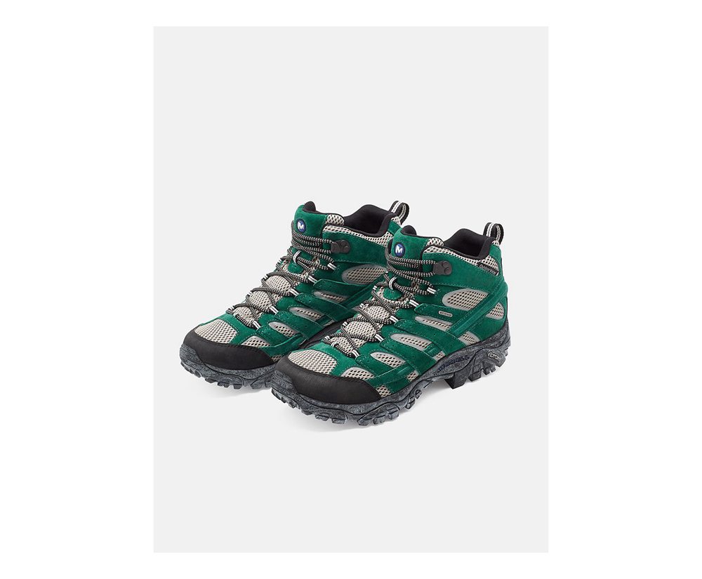 Merrell Hiking Boots Green - Moab 2 Mid Waterproof X Outdoor Voices - Mens 68MCASFEX